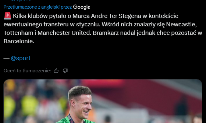 HIT! Te kluby chcą Ter Stegena, ale ten... xD